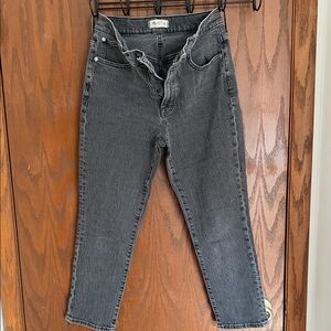 Madewell Women's Black Ankle Jeans the perfect vintage Jean